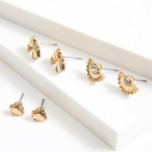 Set De Aros Cloe Dorado I-D