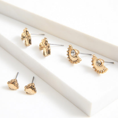 Set De Aros Cloe Dorado I-D