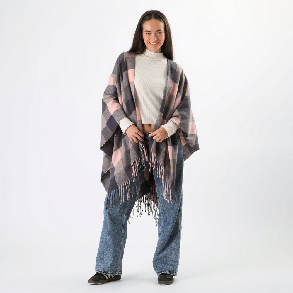 Poncho Creta Gris I-D