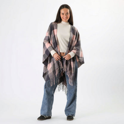 Poncho Creta Gris I-D