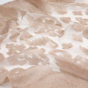 Pañuelo Beige Bordado Fiesta Humana