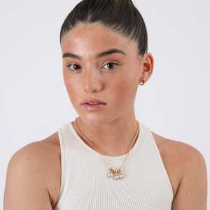 Set de aros y collar Minza Dorado ID