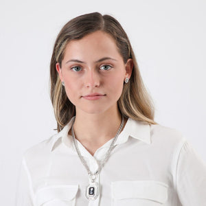 Collar Corto Deep Plateado Tatienne