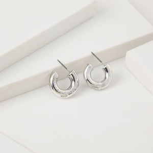 Aros Argolla Alicia Plateado Studio Humana