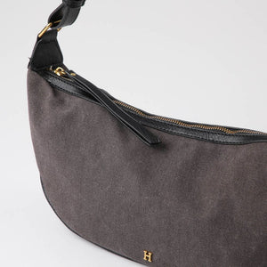 Cartera Hombro Brida Canvas Gris Humana