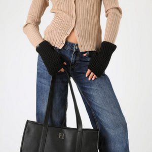 Guante Lana Billy Black Humana