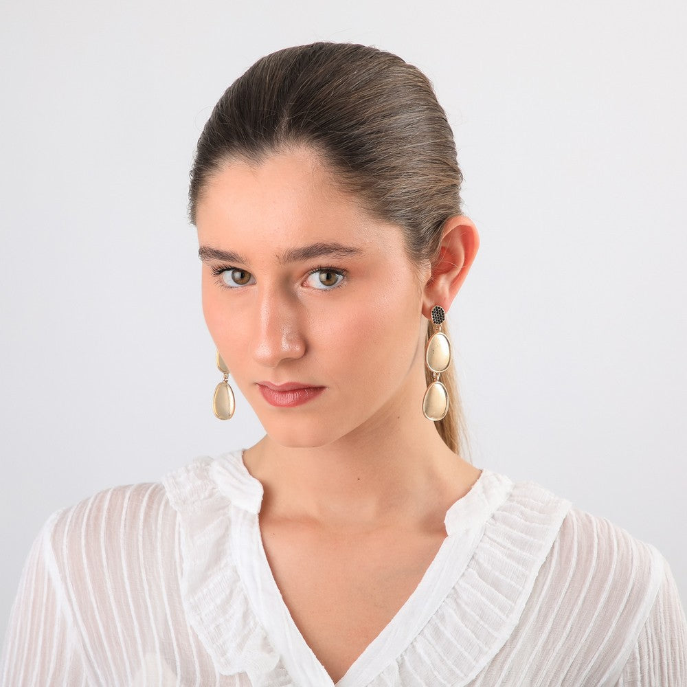 Aros Largos Ava Dorado Tatienne