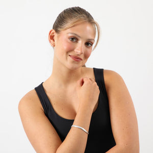 Pulsera Blanda Metal Power Plateado i-D