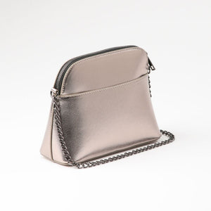 Cartera Bandolera Genova Plateado i-D