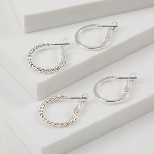 Aros Set Maka Plateado Tatienne