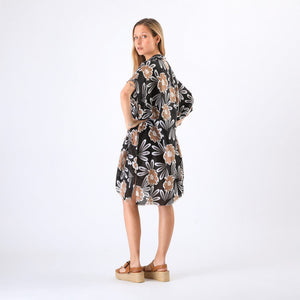 Kimono Floral Negro I-D