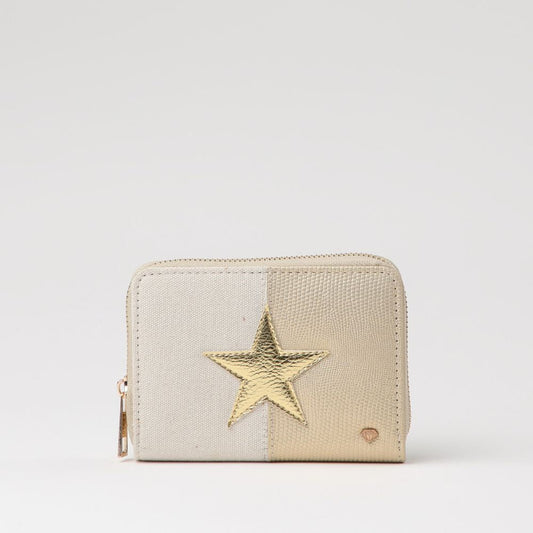 Billetera Mediana Star Beige i-D