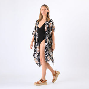 Kimono Floral Negro I-D