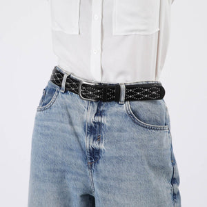 Cinturón Caimbra Ecocuero negro Tatienne