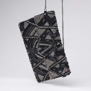 Clutch Trama Negro Humana