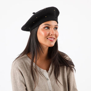 Gorro Boina Emma Negro Tatienne