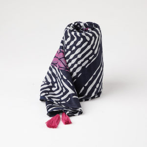 Pañuelo Estampado Ginevra Azul Humana