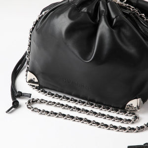 Cartera Bandolera Caty Ecocuero Negro Humana