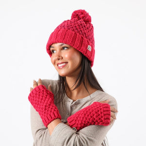 Set Gorro + Guante Jordyn Rosado Humana