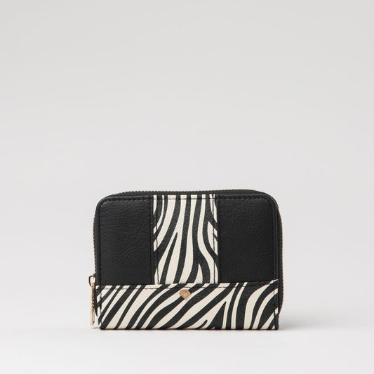 Billetera Mediana Zebra Blanca i-D