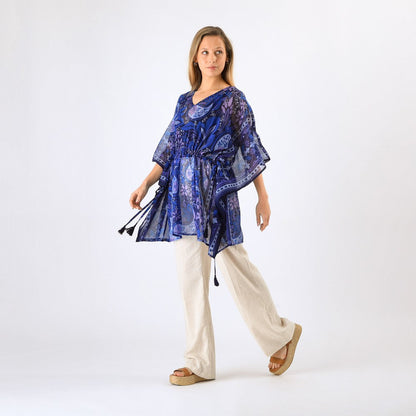 Kimono Closed Obi Blue Tatienne
