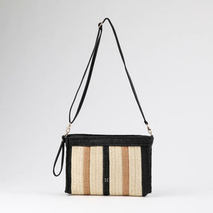 Cartera Bandolera Ana Tejida Negro Playa Humana