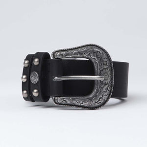 Cinturón Black and Silver Negro Humana