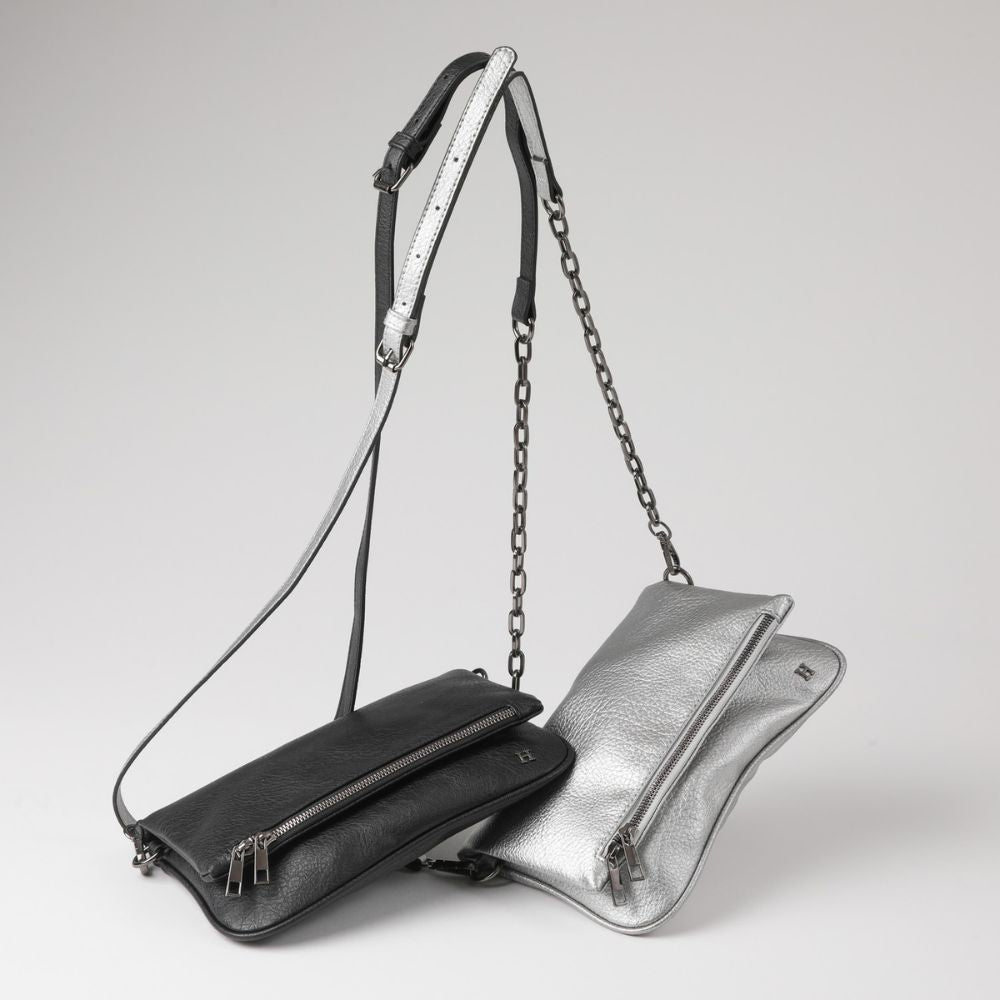 Cartera Bandolera Delia Ecocuero Negro Humana