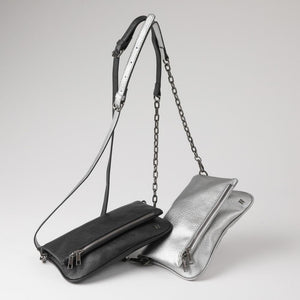 Cartera Bandolera Delia Ecocuero Negro Humana