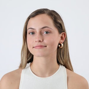 Aros Argolla Moony Dorado Humana