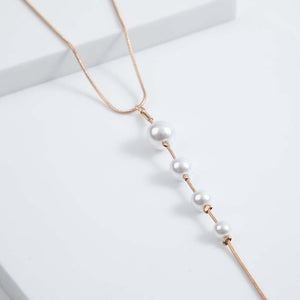 Collar Corto Perla Dorado i-D