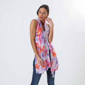 Pañuelo Estampado Garden Morado Humana