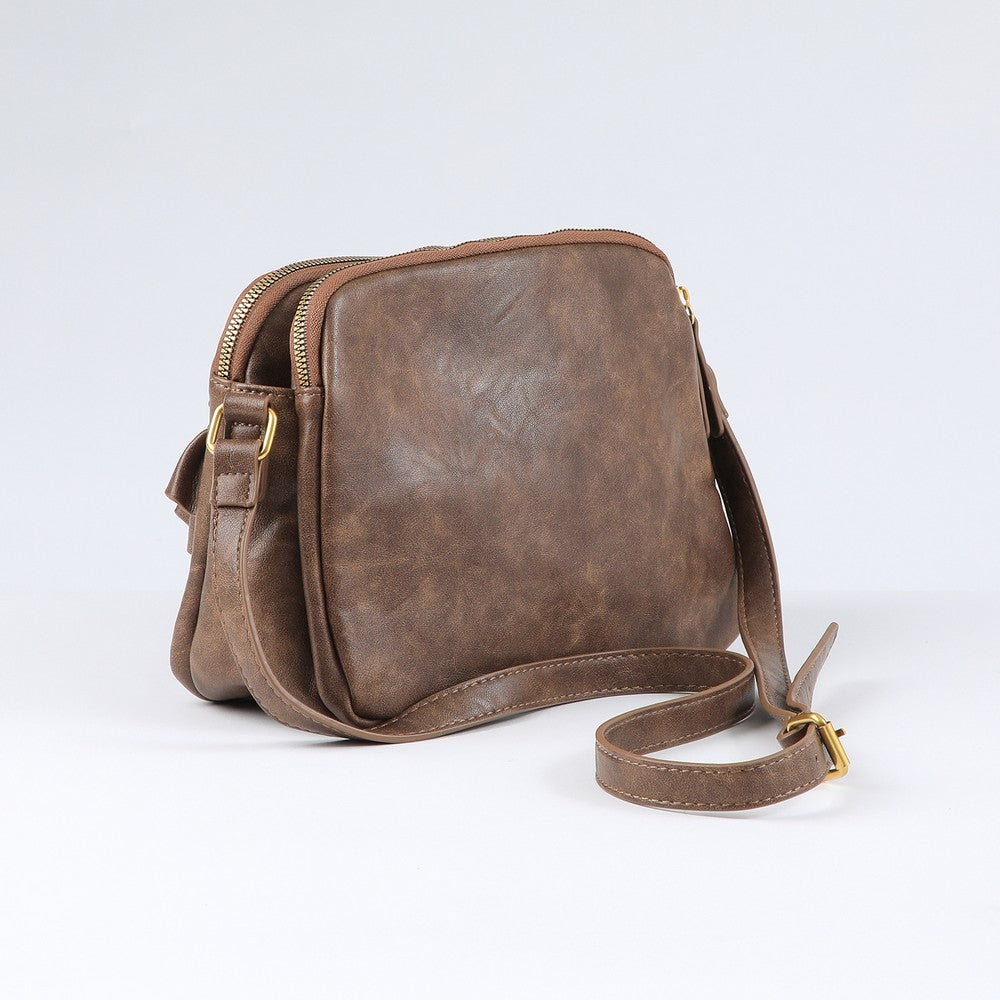 Cartera Cruzada Agata Brown Humana