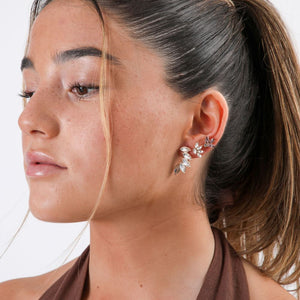 Set de Aros Doble Espiga Dorado Humana