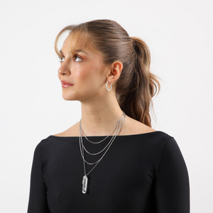 Collar Corto Suki Plateado Humana