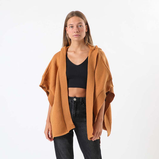 Poncho Abierto Amarillo Humana