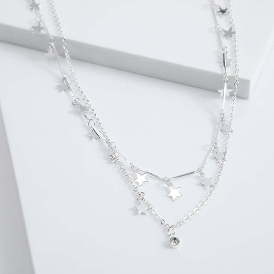 Collar Corto Bowie Plateado i-D