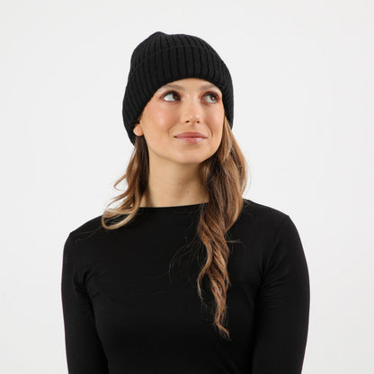 Gorro  Cascais Negro I-D