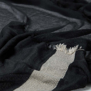 Pañuelo Liso Linea Negro Humana