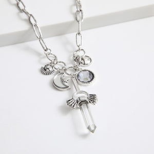 Collar Corto Atlantis Plateado Humana