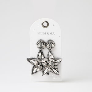 Aros Largo Estrella Negro Humana