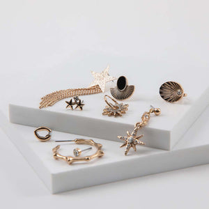 Aros Set Midnight Dorado Humana