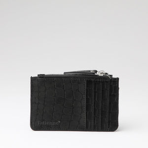 Tarjetero Tim Ecocuero croco negro Tatienne