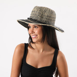 Sombrero Mostacillas Blanco Humana