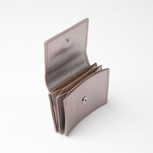 Billetera chica Peter Ecocuero plateado Tatienne