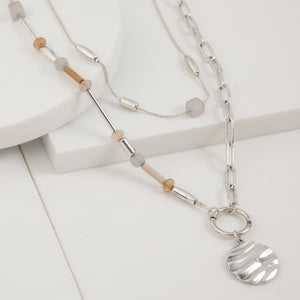 Collar Corto Andrea Plateado Studio Humana
