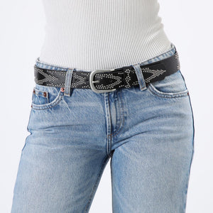 Cinturón Triangulos Negro Humana