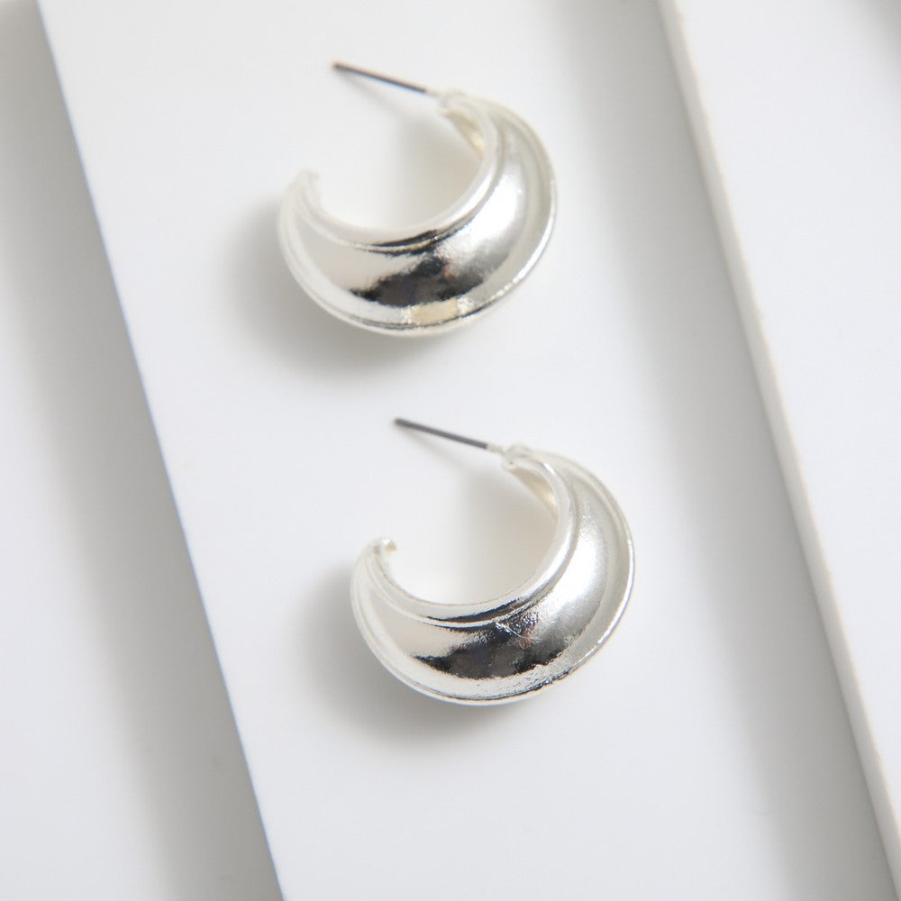 Aros Argollas Naia Plateado Tatienne