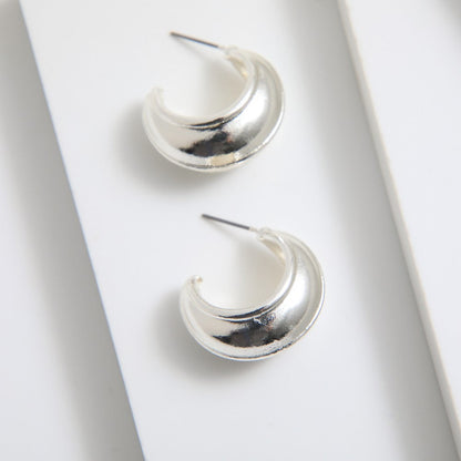 Aros Argollas Naia Plateado Tatienne