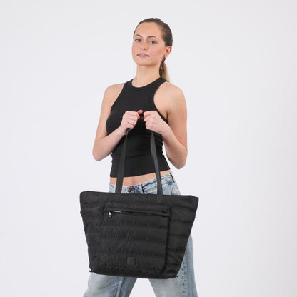 Cartera Tote Oviedo Nylon Negro ID